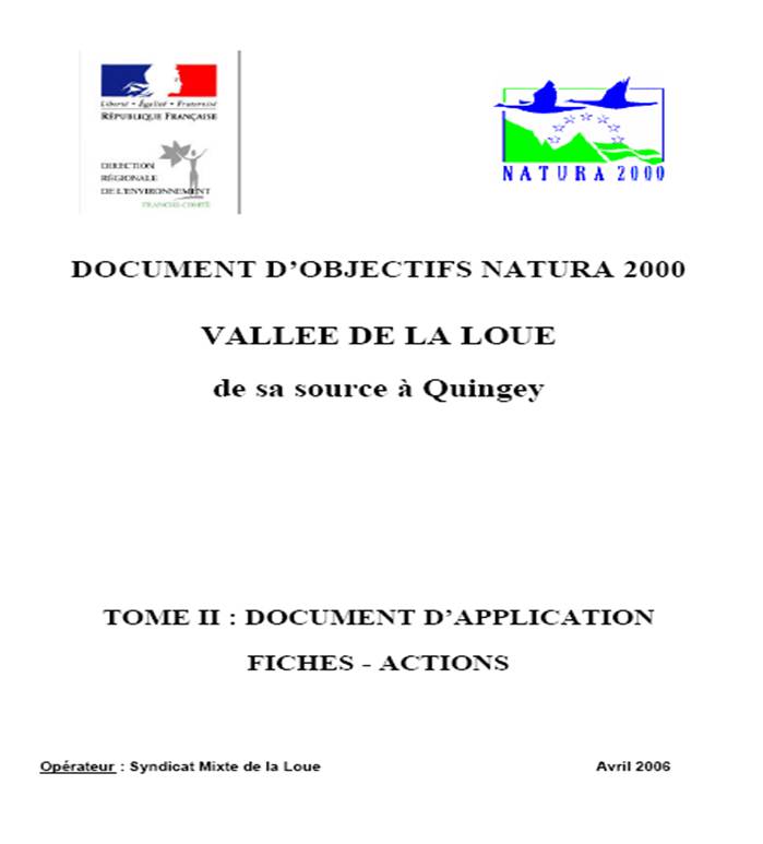 Cliquez pour télécharger le tome 2 du Docob Loue Cliquez pour télécharger le tome 2 du Docob Loue